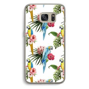 Kleurrijke papegaaien: Samsung Galaxy S7 Transparant Hoesje