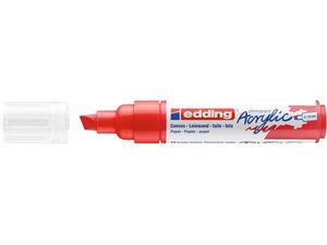 Edding 5000 Acrylic Marker Broad permanente marker Beitelvormige punt Rood 1 stuk(s)