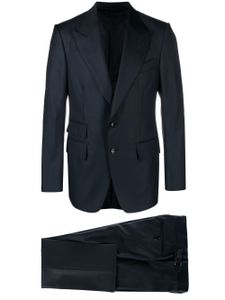 TOM FORD costume à revers crantés - Bleu