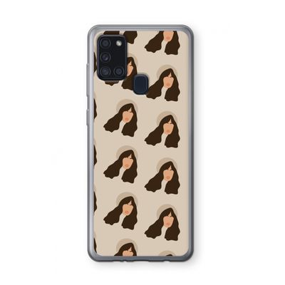 Bonjour mon amour: Samsung Galaxy A21s Transparant Hoesje