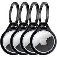 ITSKINS Level 2 AirCover Solid for Apple Airtag Black (4-Pack)