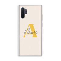Amber Script: Samsung Galaxy Note 10 Plus Transparant Hoesje