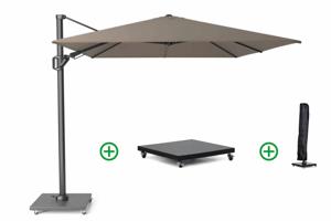 Platinum Challenger zweefparasol 3.5x2.6m T2 premium  (incl. voet en hoes)