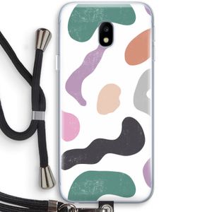 Memphis Shapes: Samsung Galaxy J3 (2017) Transparant Hoesje met koord