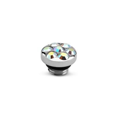 Melano Vivid Pave Steentje AB Crystal Zilver