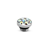 Melano Vivid Pave Steentje AB Crystal Zilver