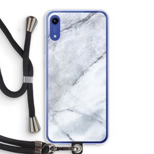 Witte marmer: Honor Play 8A Transparant Hoesje met koord