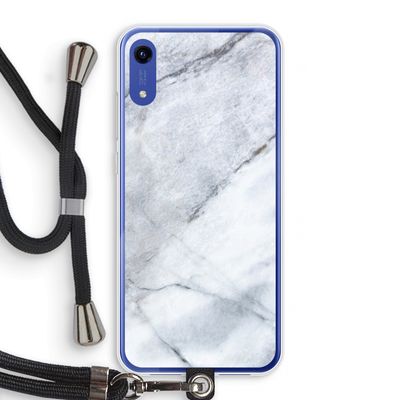 Witte marmer: Honor Play 8A Transparant Hoesje met koord