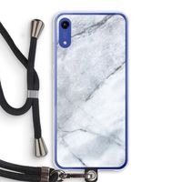 Witte marmer: Honor Play 8A Transparant Hoesje met koord
