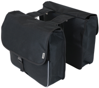 Edge Dubbele fietstas Basic Shopper 26 liter 33 x 36 x 12cm (2x) zwart