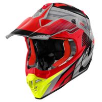 GIVI 60.1 Fresh Mat, Motocrosshelm, Rood-Zwart-Titanium - thumbnail