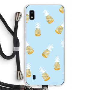 Ananasjes: Samsung Galaxy A10 Transparant Hoesje met koord