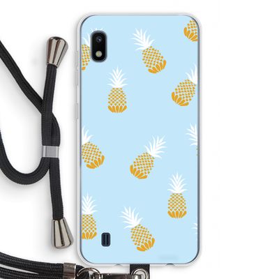 Ananasjes: Samsung Galaxy A10 Transparant Hoesje met koord