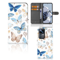 Telefoonhoesje met Pasjes voor Xiaomi 12T | 12T Pro Vlinder - thumbnail