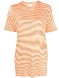 MARANT ÉTOILE t-shirt à rayures horizontales - Orange