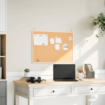 Kurkbord met massief grenenhouten frame 80x55 cm