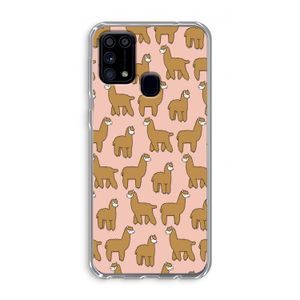 Alpacas: Samsung Galaxy M31 Transparant Hoesje