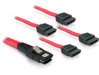 DeLOCK Mini SAS 36-Pin male > 4x SATA 7-Pin adapter 1 meter - thumbnail