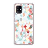 Gekleurde driehoekjes pastel: Samsung Galaxy A51 5G Transparant Hoesje