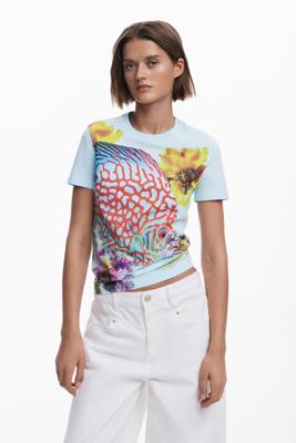 T-shirt ontworpen door Mr. Christian Lacroix - BLUE - S