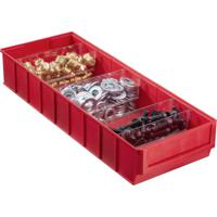 Allit 456571 Zichtbak (l x b x h) 185 x 500 x 81 mm Rood 1 stuk(s) - thumbnail