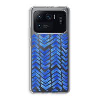 Blauwe pijlen: Xiaomi Mi 11 Ultra Transparant Hoesje