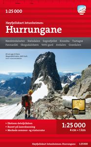 Wandelkaart Hoyfjellskart Jotunheimen: Hurrungane | Noorwegen | Calazo