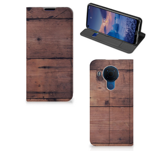 Nokia 5.4 Book Wallet Case Old Wood