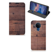 Nokia 5.4 Book Wallet Case Old Wood - thumbnail