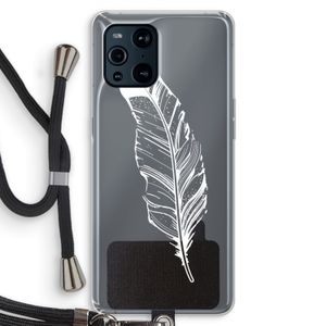 Pluim: Oppo Find X3 Transparant Hoesje met koord