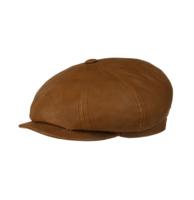 Stetson Hatteras Goatvelour Flatcap Brown-57 / M