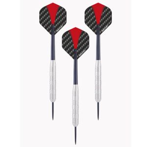 4x Set van 3 dartpijlen Longfield darts nickel silver 22 grams