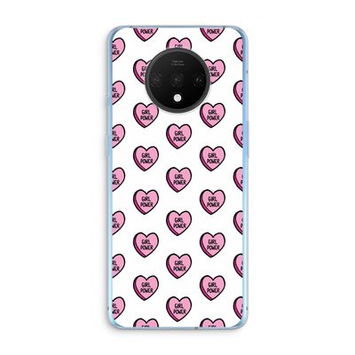GIRL POWER: OnePlus 7T Transparant Hoesje
