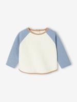 T-shirt babypakje met lange mouwen colorblock ecru