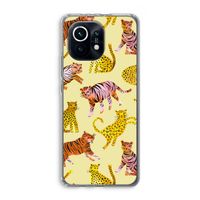 Cute Tigers and Leopards: Xiaomi Mi 11 Transparant Hoesje