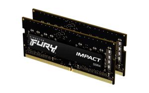 Kingston FURY Impact Werkgeheugenset voor laptop DDR4 32 GB 2 x 16 GB Non-ECC 2666 MHz 260-pins SO-DIMM CL16 KF426S16IBK2/32