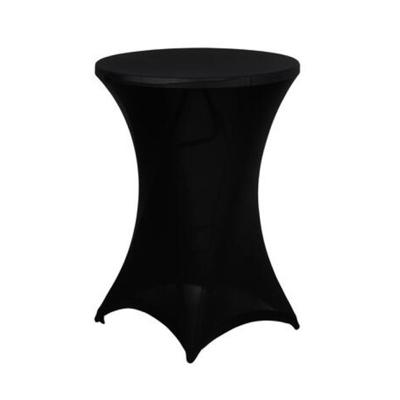 Alpina afdekhoes voor een statafel - zwart - spandex elastiek - 90 x 115 cm