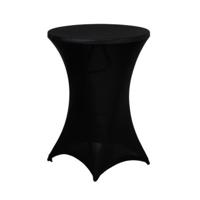 Alpina afdekhoes voor een statafel - zwart - spandex elastiek - 90 x 115 cm