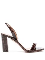 Aquazzura sandales So Nude 85 mm en cuir - Marron - thumbnail