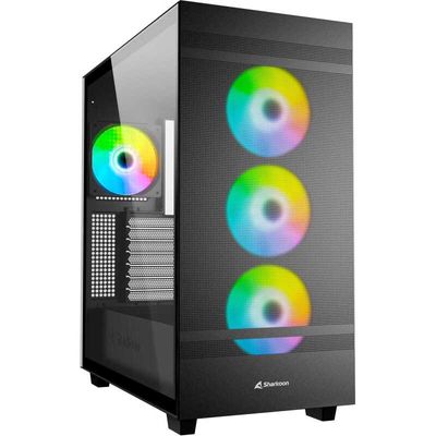 Rebel C50 Black RGB Tower behuizing