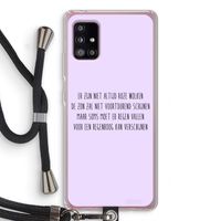 Regenboog: Samsung Galaxy A51 5G Transparant Hoesje met koord