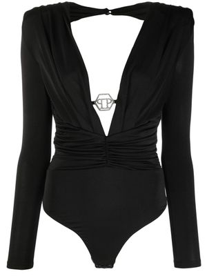 Philipp Plein body à plaque logo - Noir