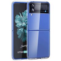 Lunso - Samsung Galaxy Z Flip4 - Backcover telefoonhoes - Transparant