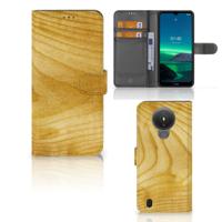 Nokia 1.4 | Book Style Case | Licht Hout