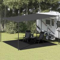 VidaXL Tenttapijt 400x400 cm hdpe zwart