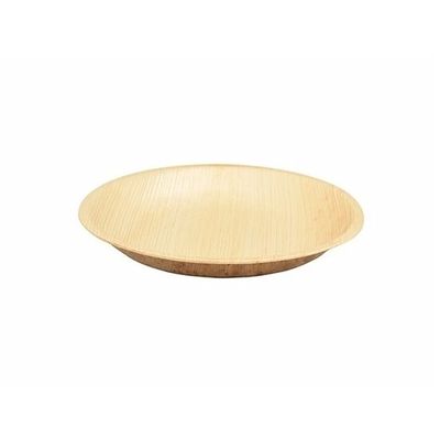 1x Duurzaam, biologisch afbreekbaar bord palmblad 18 cm