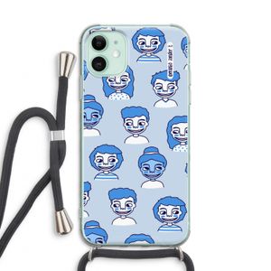 Gezichtjes: iPhone 11 Transparant Hoesje met koord