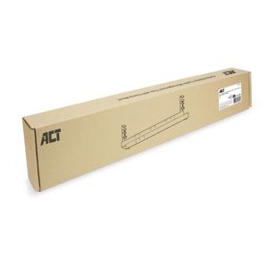 ACT Connectivity Verstelbare kabelgoot voor onder een bureau, montage via klemsysteem kabelkanaal