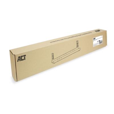 ACT Connectivity Verstelbare kabelgoot voor onder een bureau, montage via klemsysteem kabelkanaal