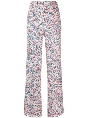 Nº21 pantalon droit à fleurs - Multicolore